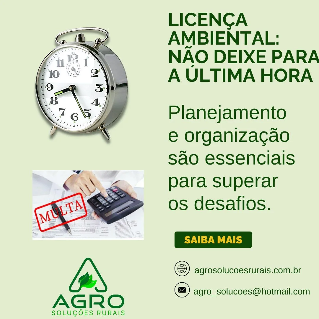 Licenciamento para barragem rural
