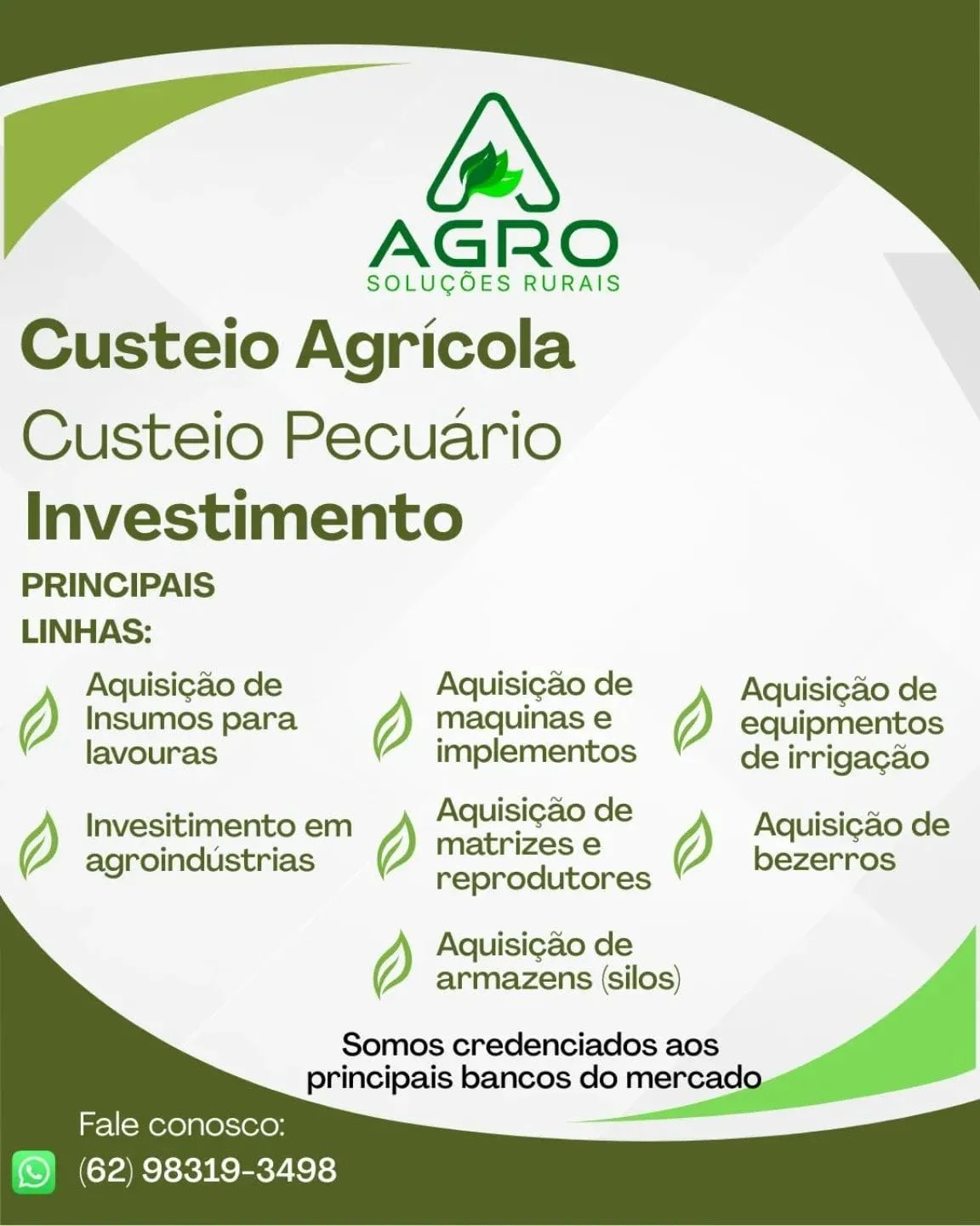 Projeto para aquisição de máquinas agrícolas
